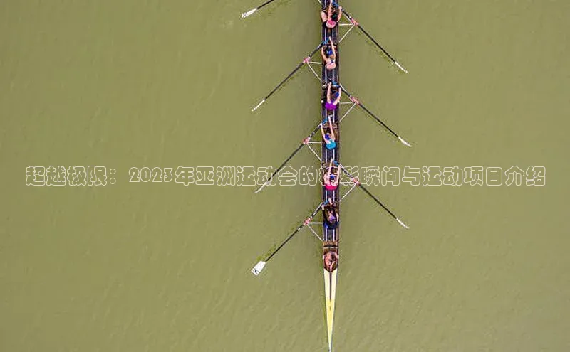 超越极限：2023年亚洲运动会的精彩瞬间与运动项目介绍